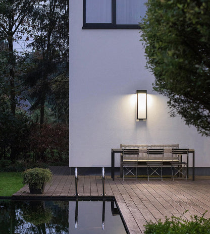 Omira | Portale Moderno Impermeabile con Luce Guidata