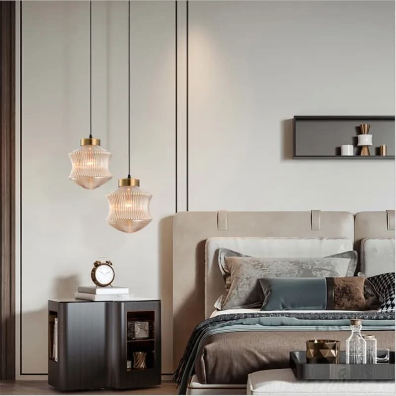 Racowamp - Lampada a sospensione in vetro dal design nordico