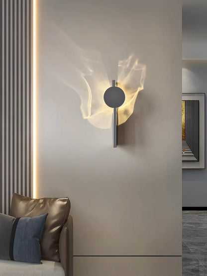 Ripple Rotating Ambient Wall Sconce for Bedroom