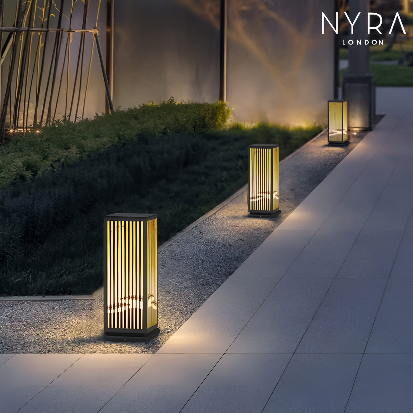 Lampa słupkowa Mason Modern do użytku na zewnątrz