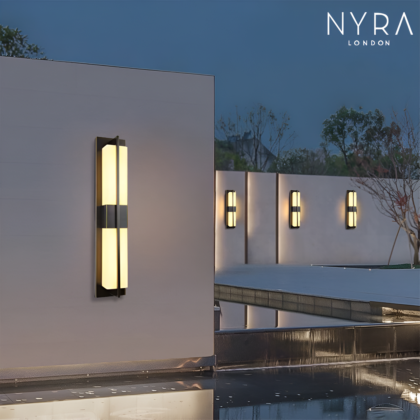 Brighton Lampada da Parete da Esterno in Marmo