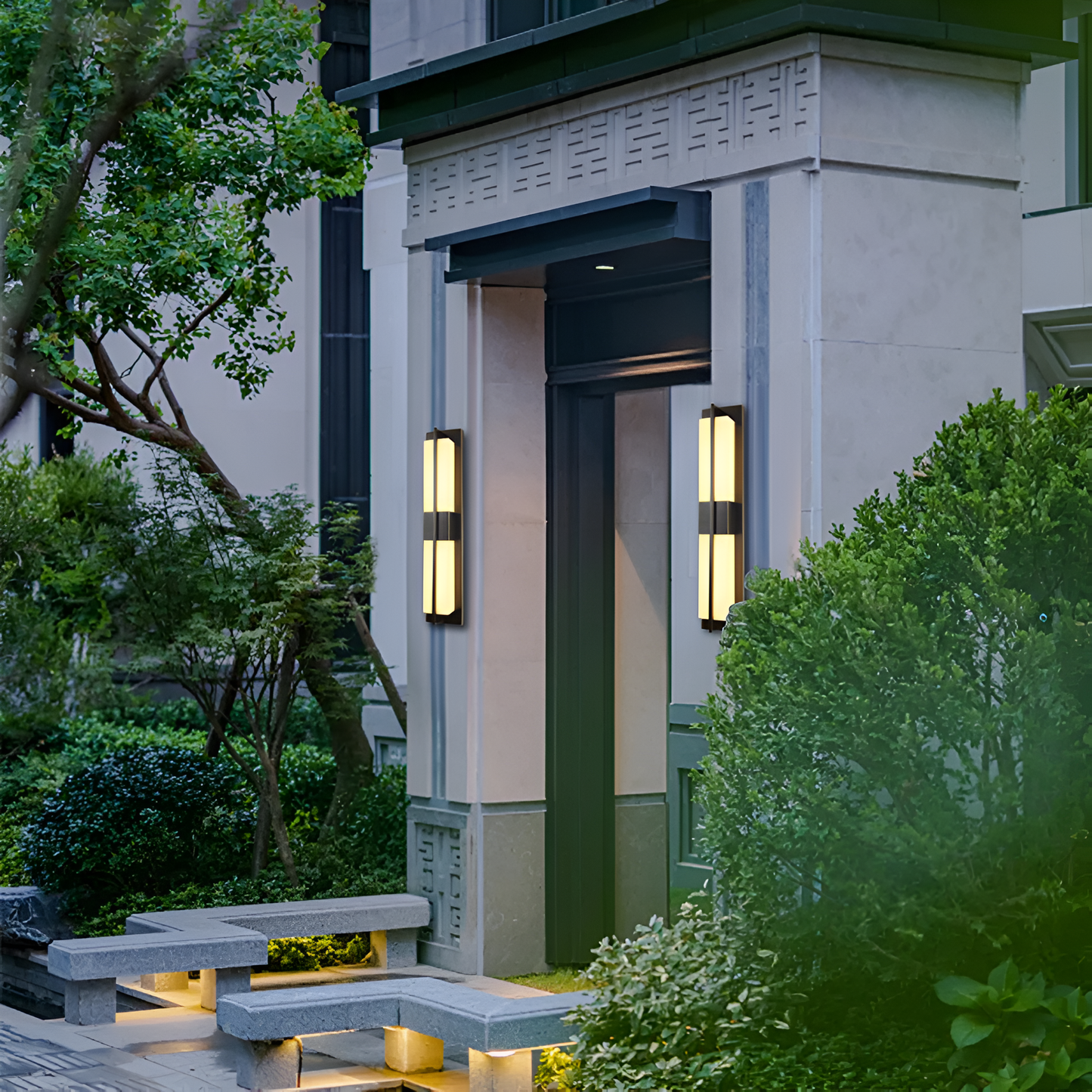 Brighton Lampada da Parete da Esterno in Marmo