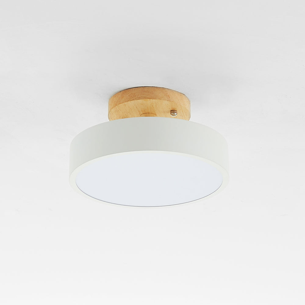 Quinn Moderne LED Plafondlamp – Stijlvolle Hout-Acryl Verlichting voor Elk Interieur
