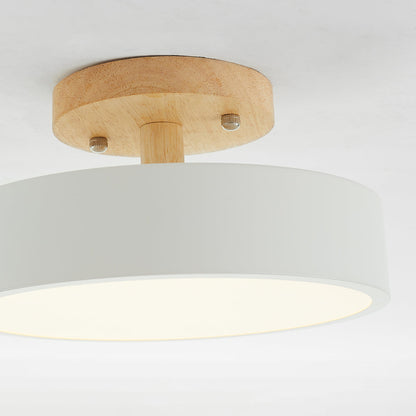 Quinn Moderne LED Plafondlamp – Stijlvolle Hout-Acryl Verlichting voor Elk Interieur