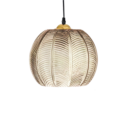 SINO | Lampada a sospensione retrò in ferro e vetro con illuminazione LED