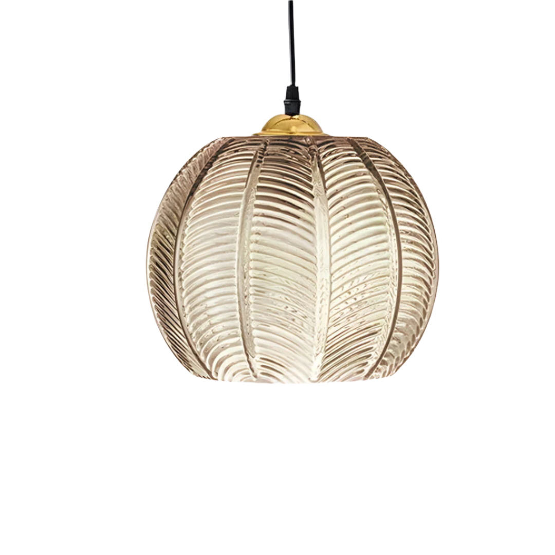 SINO | Lampada a sospensione retrò in ferro e vetro con illuminazione LED