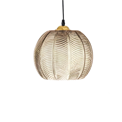 SINO | Lampada a sospensione retrò in ferro e vetro con illuminazione LED