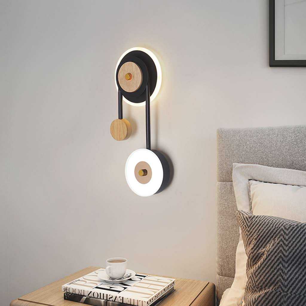 AcriLume Lampada da Parete - Design Moderno Unico con Legno e Acrilico