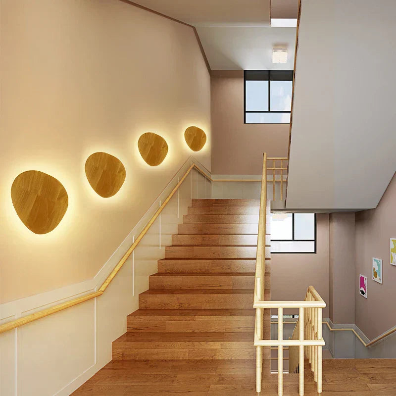 LuxeRadiant - Scandinavische Houten Wandlamp