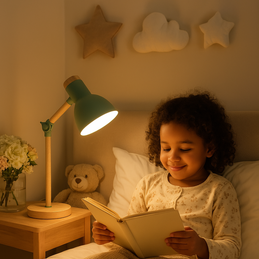 NordicGlow | Scandinavische Houten Tafellamp