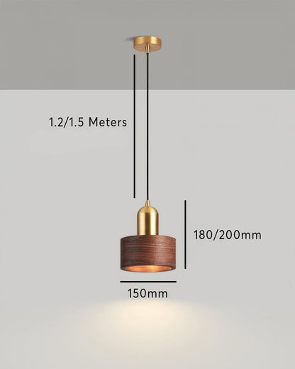 KyotoGlow Hanglamp – Moderne Japanse Cilinder Plafondlamp