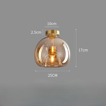 Owalna lampa sufitowa