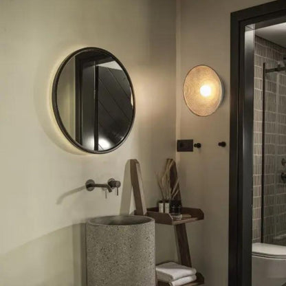 HaruGlow Lampa ścienna – Naturalne drewniane oświetlenie ścienne z ciepłym światłem