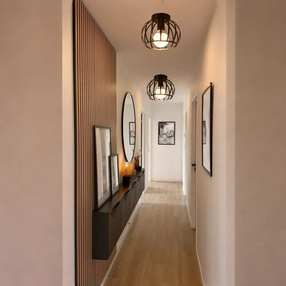 Aurub | Industriële plafondlamp zwart