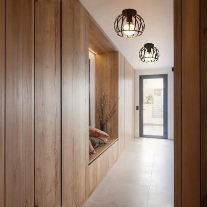 Aurub | Industriële plafondlamp zwart