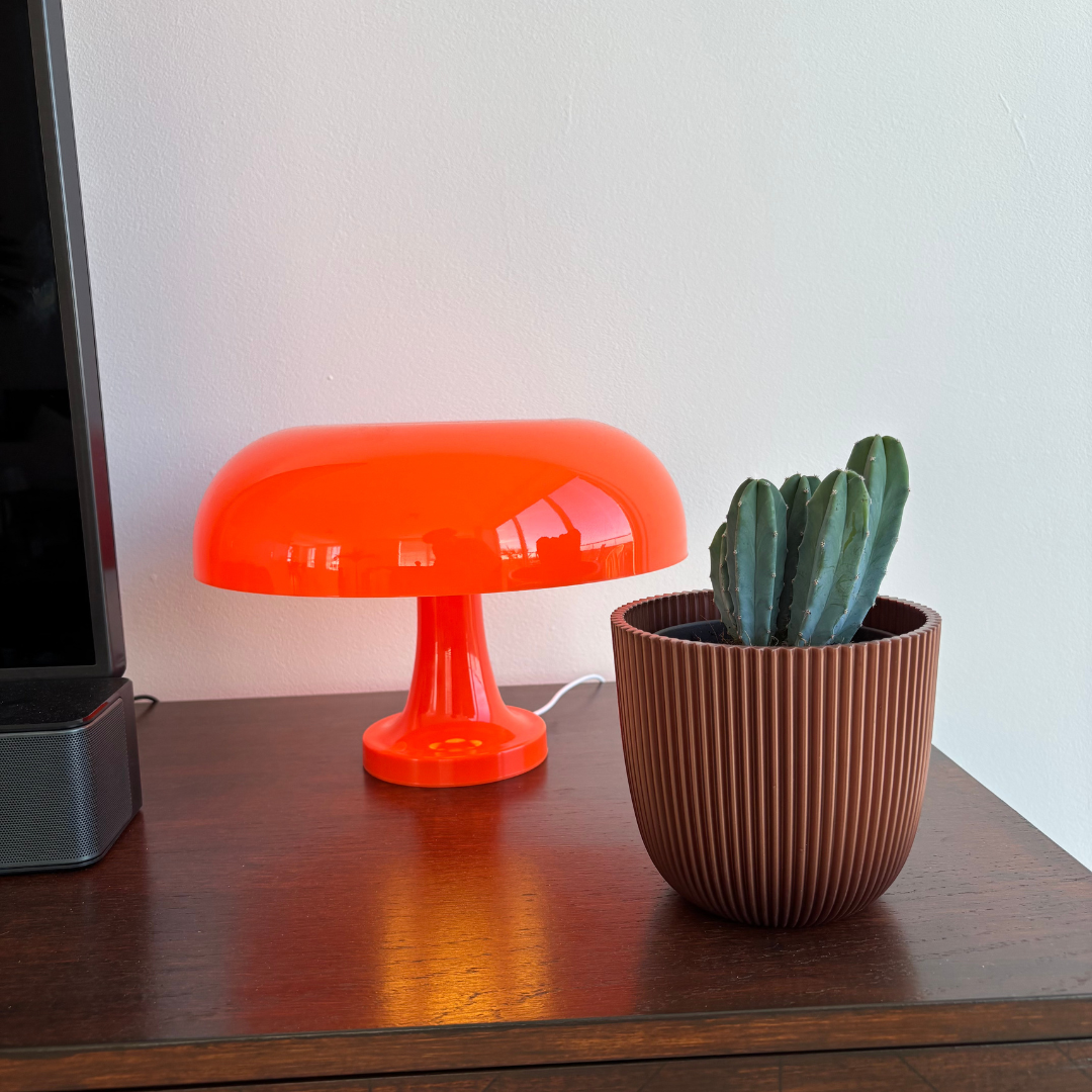 GlowShroom | Retro Mushroom Tafellamp – Oranje