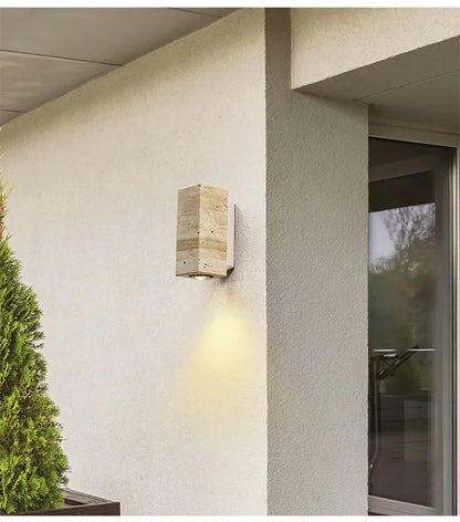 Lunara Wabi-Sabi lampa ścienna w stylu kamienia marmurowego