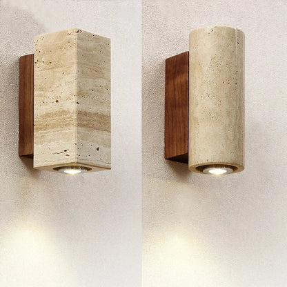 Lunara Wabi-Sabi lampa ścienna w stylu kamienia marmurowego