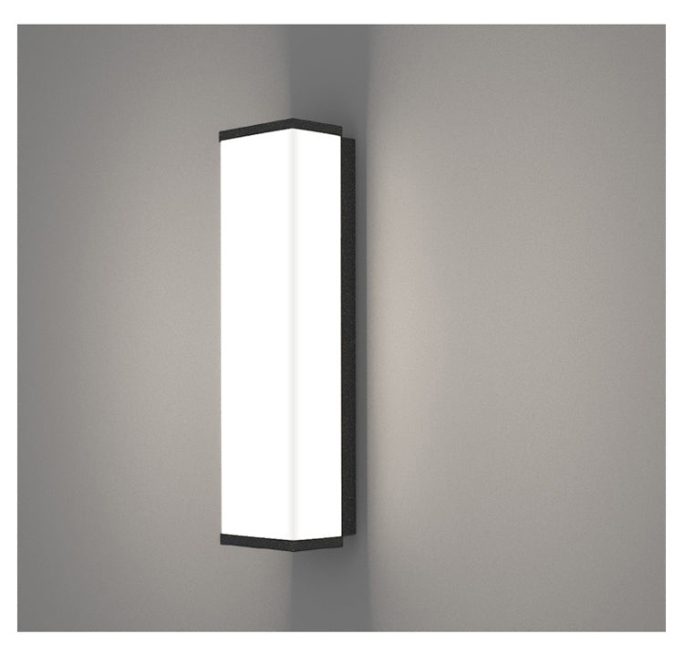 Zyphora | Luxe LED Buitenlamp in Zwart Roestvrij Staal – Met Bewegingssensor – Modern & Weerbestendig