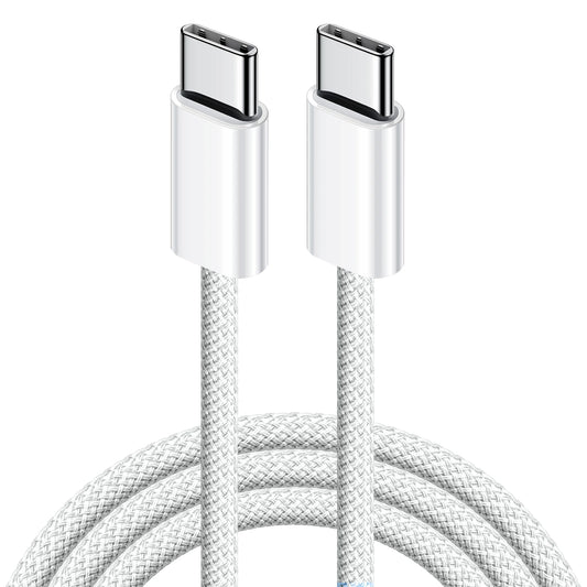 FlexCharge | Pleciony kabel USB-C – 1 metr (biały)