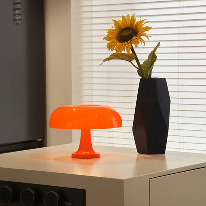 GlowShroom | Retro Mushroom Tafellamp – Oranje
