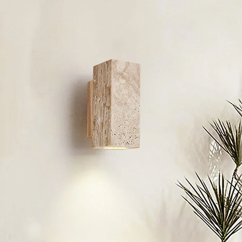 Lunara Wabi-Sabi lampa ścienna w stylu kamienia marmurowego