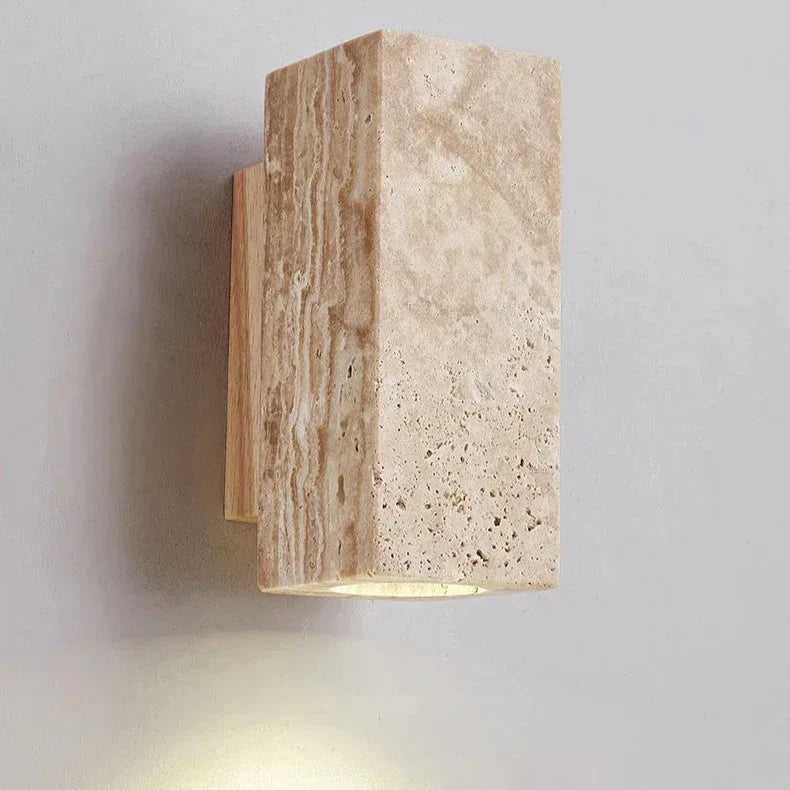 Lunara Wabi-Sabi lampa ścienna w stylu kamienia marmurowego