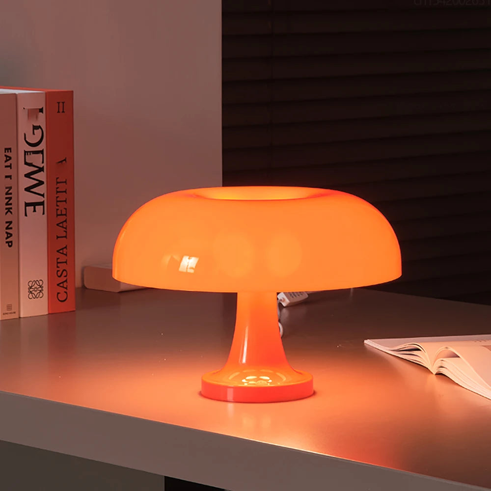 GlowShroom | Retro Mushroom Tafellamp – Oranje