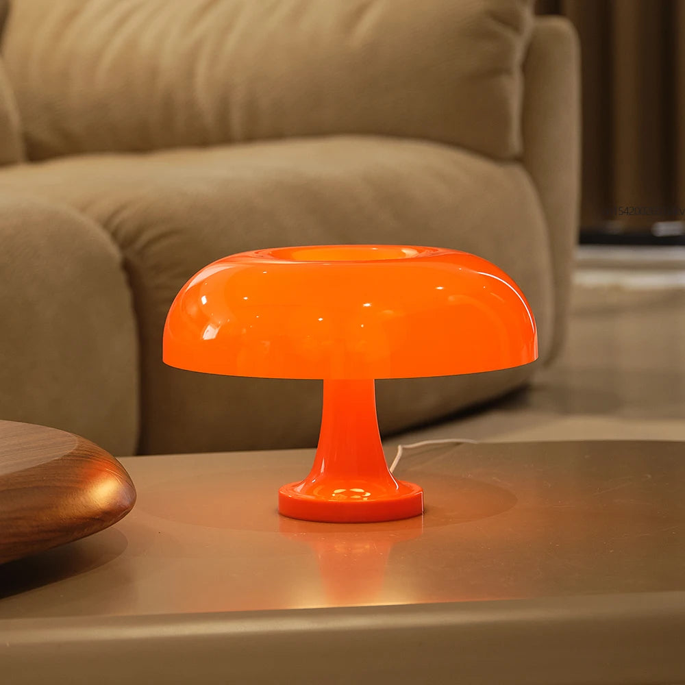GlowShroom | Retro Mushroom Tafellamp – Oranje