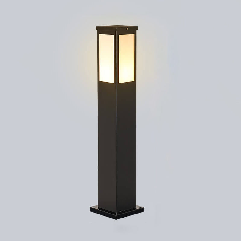 LUXORA Bolderlamp – Vierkante Buitenlamp met Warm LED Licht – IP65 Weerbestendig