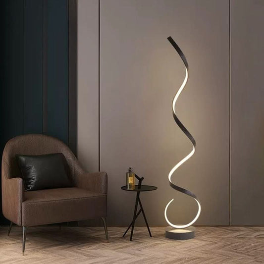 Gedraaide design vloerlamp