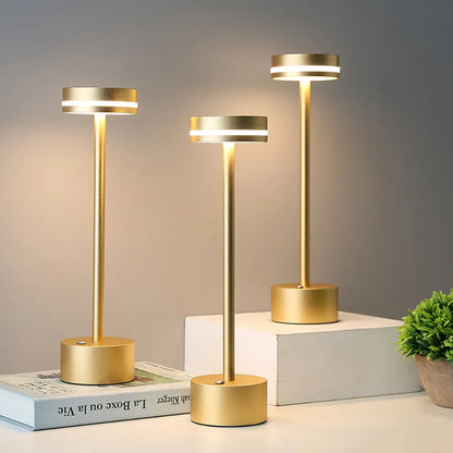 LuxeGlow | Lampada da tavolo di design | Ricaricabile senza fili  Crea atmosfera con un solo tocco