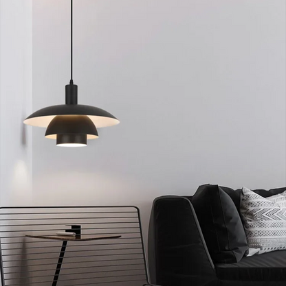 LYSKANT | Danish Design Hanglamp – Scandinavisch Minimalisme – LED – Ø29/39 cm – Mat Metaal