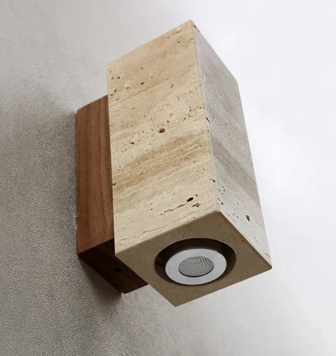 Lunara Wabi-Sabi lampa ścienna w stylu kamienia marmurowego