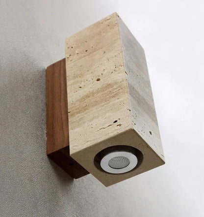 Lunara Wabi-Sabi lampa ścienna w stylu kamienia marmurowego