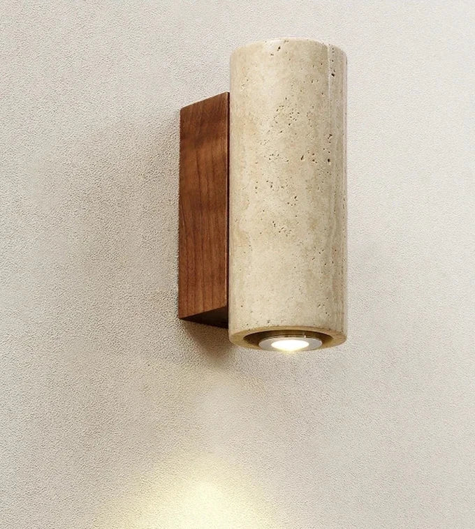 Lunara Wabi-Sabi lampa ścienna w stylu kamienia marmurowego