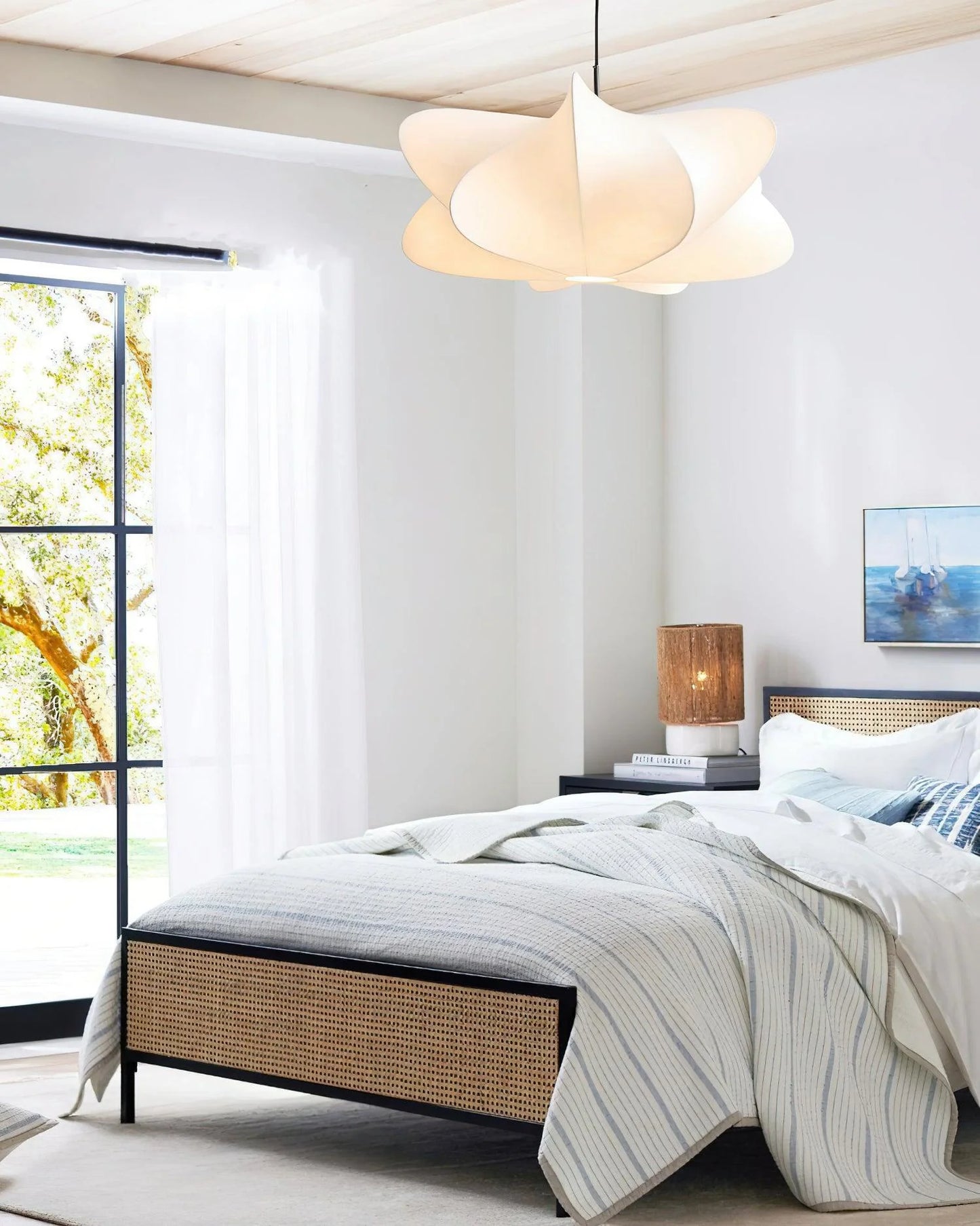 Sabiya | Japanse Hanglamp van Zijde – Wabi Sabi Design