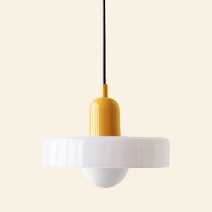 Macaron-  hanglamp met gekleurd glas en modern design