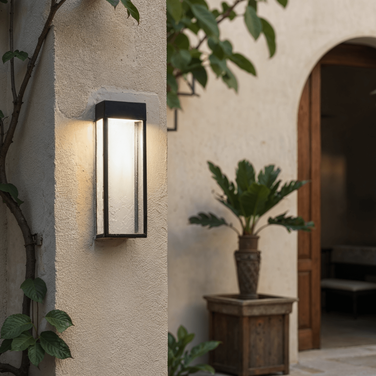 NoctaLux – Lampada da Esterno Moderna in Acciaio Inox | LED | IP55 | Montaggio a Parete
