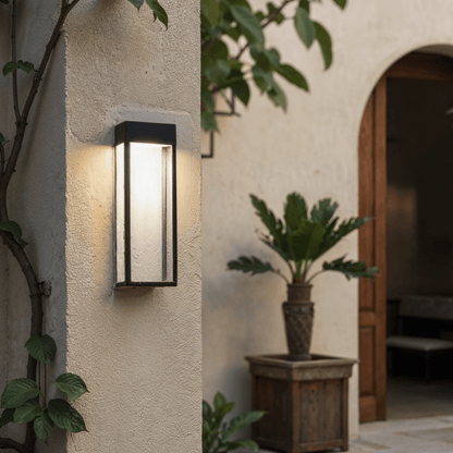 NoctaLux – Lampada da Esterno Moderna in Acciaio Inox | LED | IP55 | Montaggio a Parete