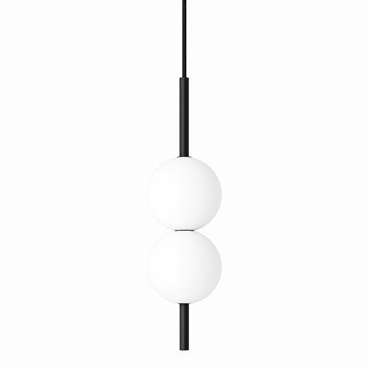 Glazora – Moderne Hanglamp met Glazen Bol | Warm LED | Ø10cm