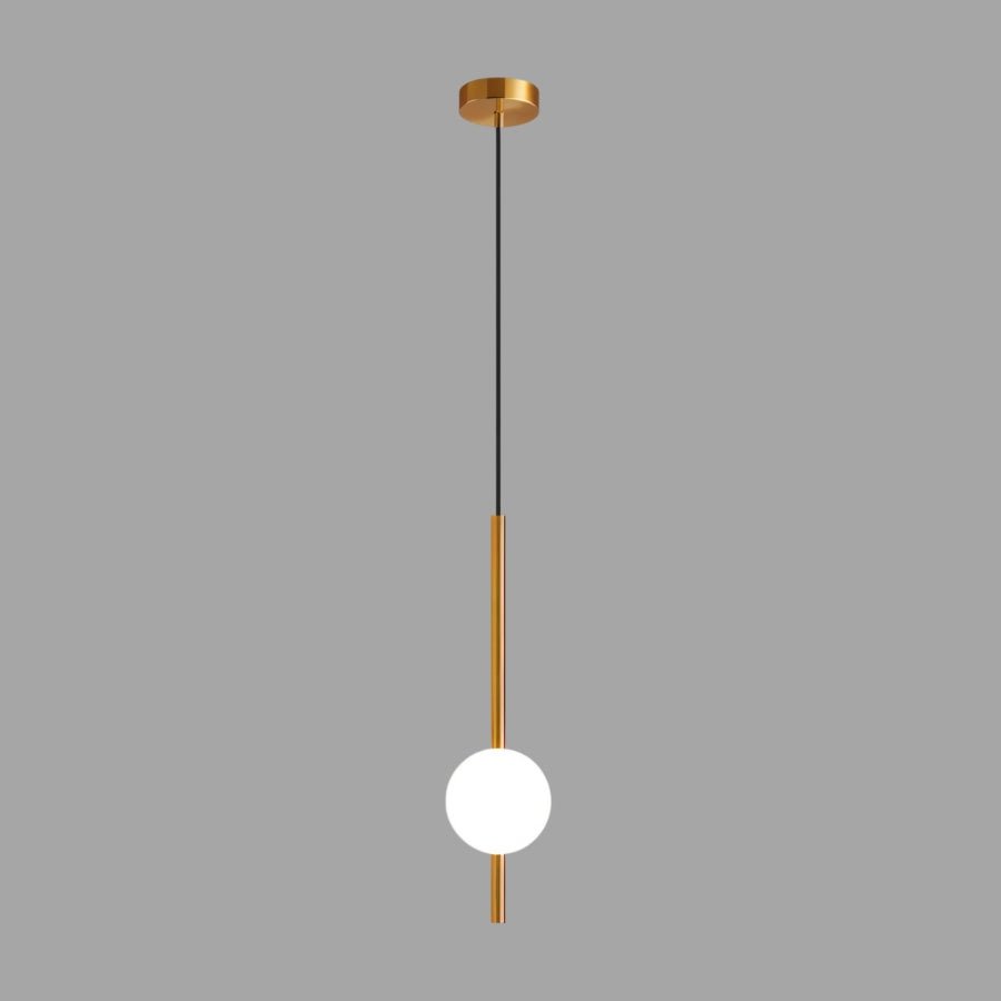Glazora – Lampada a Sospensione Moderna con Sfera di Vetro | LED Caldo | Ø10cm
