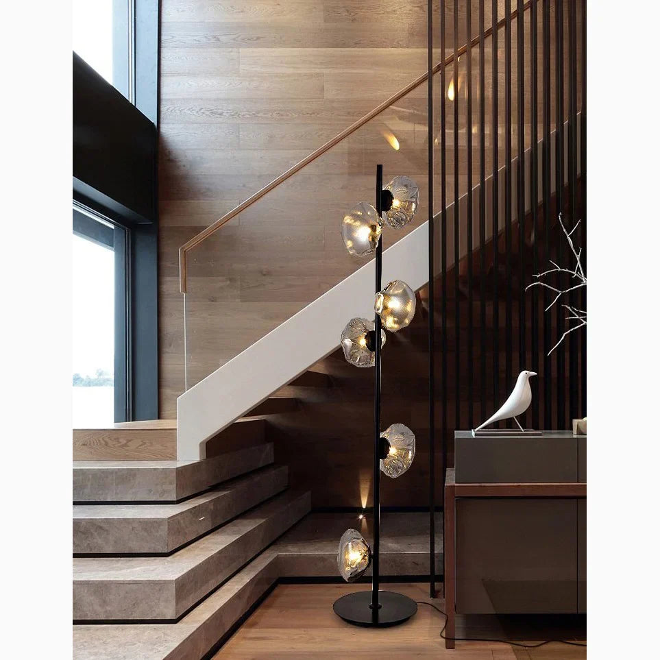 CloudGlow - Kunstzinnige Glazen LED Vloer- en Tafellamp