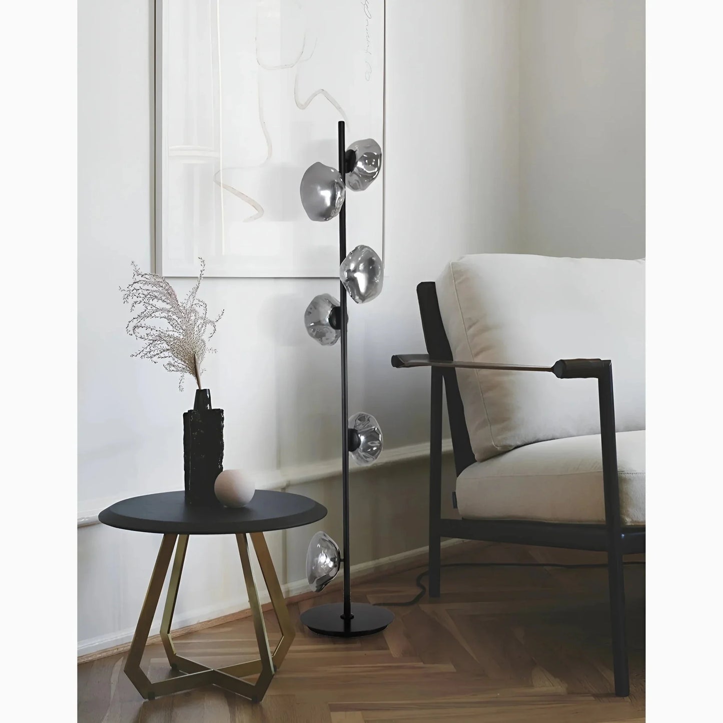 CloudGlow - Kunstzinnige Glazen LED Vloer- en Tafellamp