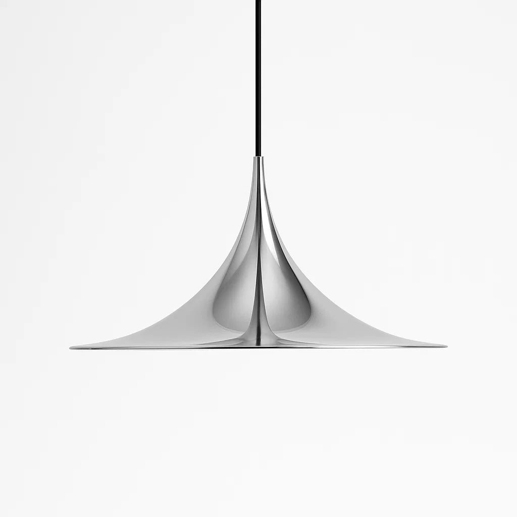 ScandiShine Lampada a Sospensione | Design Scandinavo | Luce Bianca Calda | Metallo | 90-260V