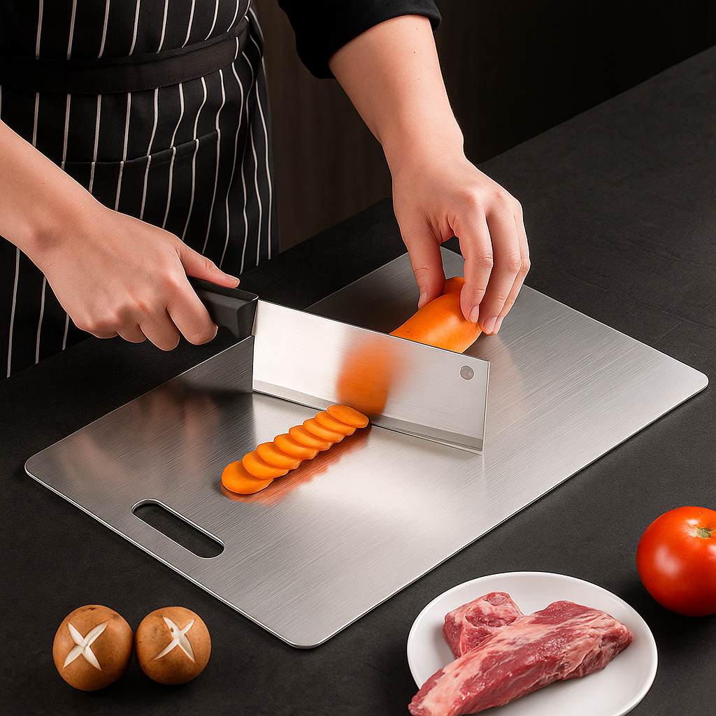 TitanPure | Hygiënisch Snijplank van 100% Zuiver Titanium