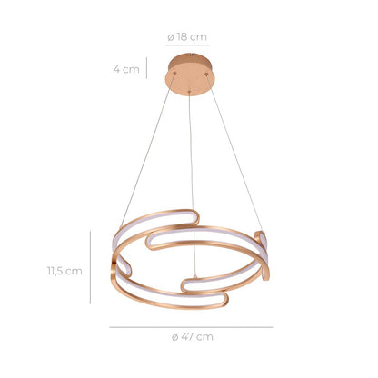 Metalis - Lampada a sospensione elegante in metallo