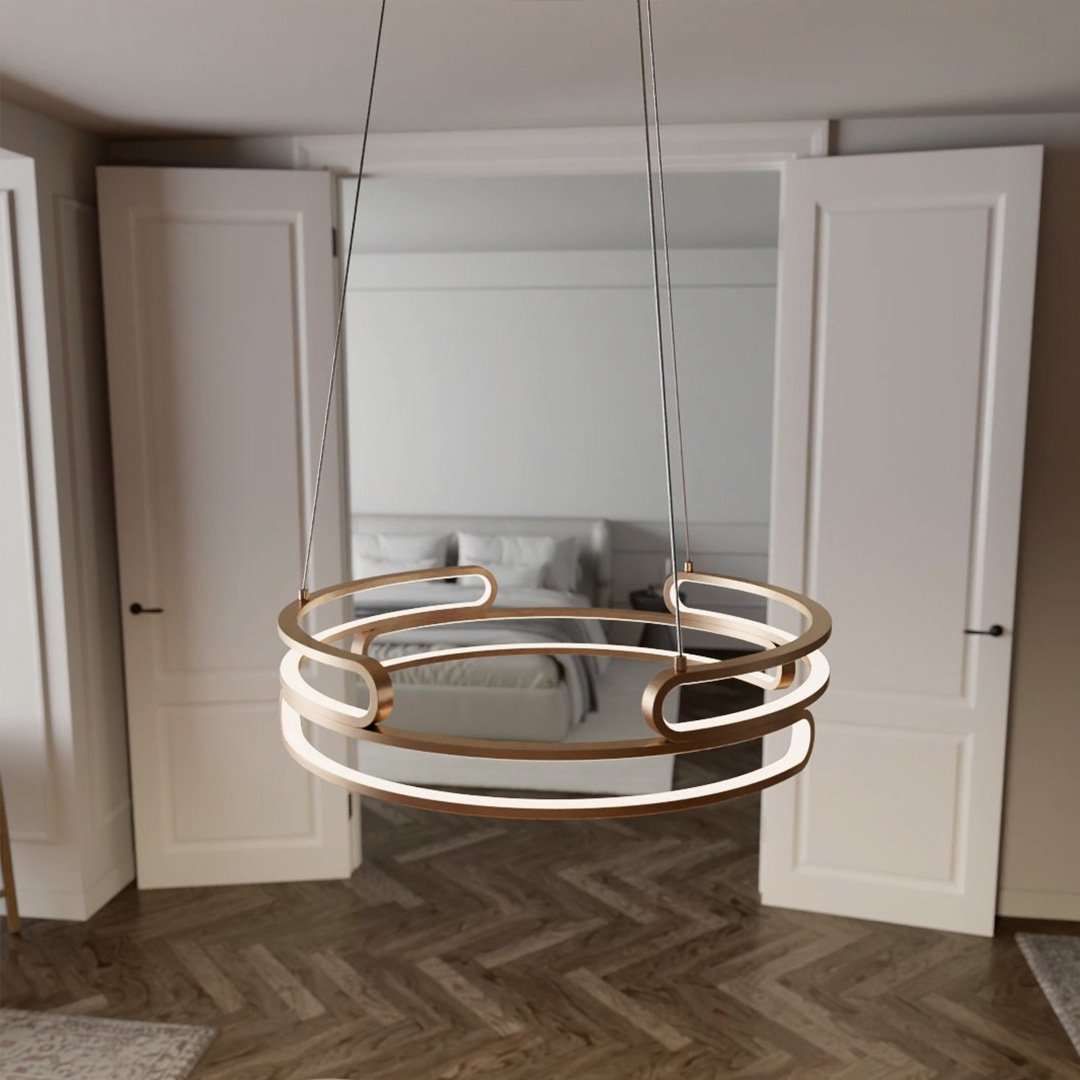 Metalis - Lampada a sospensione elegante in metallo