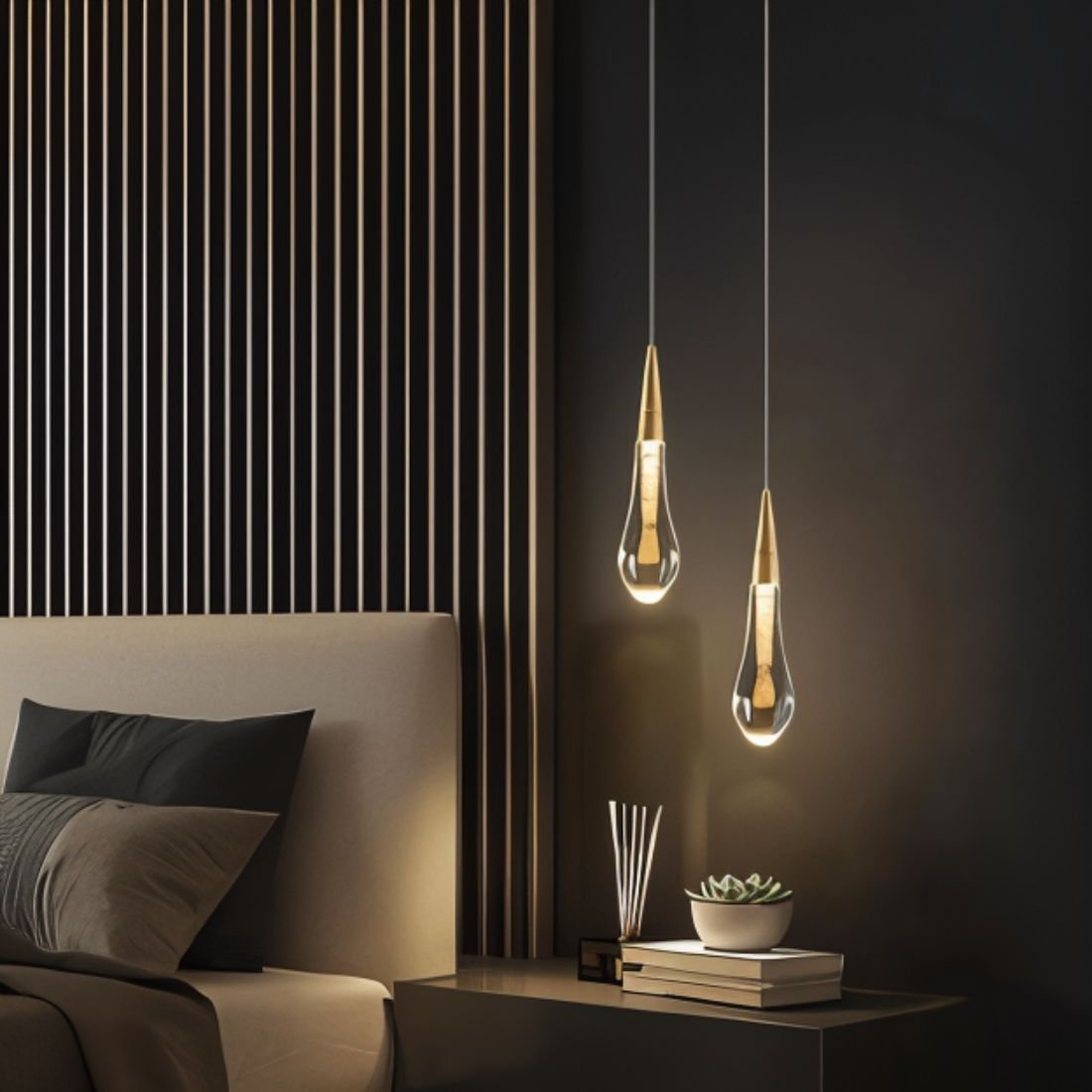 HaloDrop Lampa wisząca – minimalistyczny i regulowany design