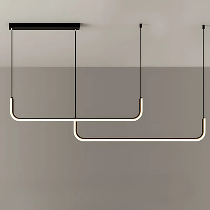 Lumivault | Moderne Hanglamp – Zwart of Goud – Dimbare LED – Voor Eettafel of Keuken